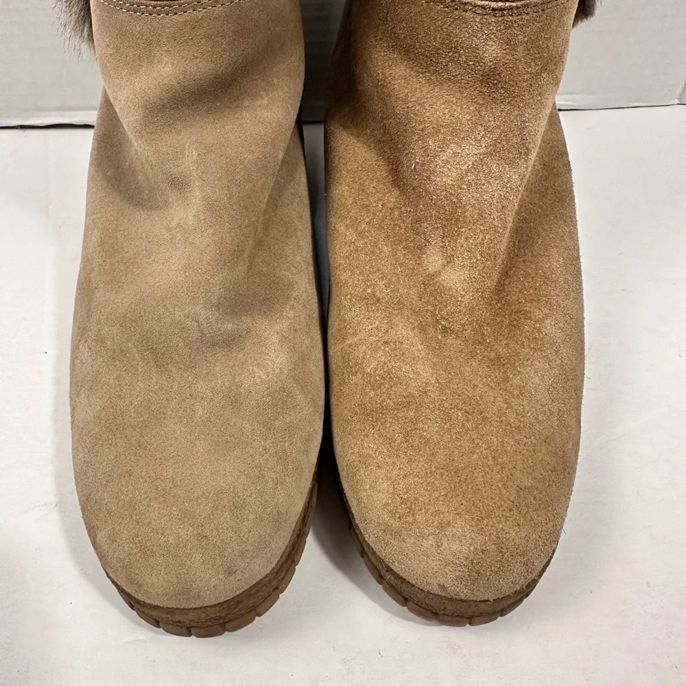 Aquatalia‎ Callie Faux Fur Wedge Boots Sz 9